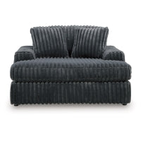 Midnight-Madness Oversized Chaise GUNMETAL