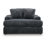 Midnight-Madness Oversized Chaise GUNMETAL