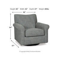 Renley Swivel Glider Accent Chair ASH