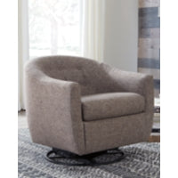 Upshur Swivel Glider Accent Chair TAUPE