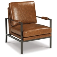 Peacemaker Accent Vinyl Chair BROWN