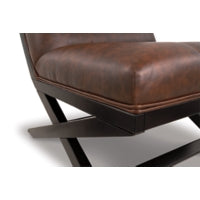 Sidewinder Accent Vinyl Chair BROWN