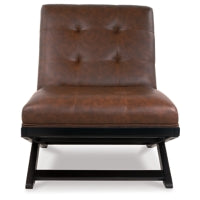 Sidewinder Accent Vinyl Chair BROWN