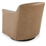 Bradney Swivel Accent Leather Chair TUMBLEWEED