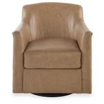 Bradney Swivel Accent Leather Chair TUMBLEWEED