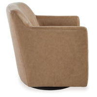 Bradney Swivel Accent Leather Chair TUMBLEWEED