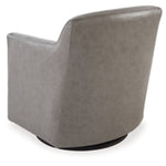 Bradney Swivel Accent Leather Chair FOSSIL
