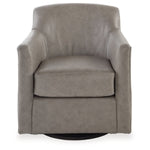Bradney Swivel Accent Leather Chair FOSSIL