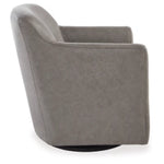 Bradney Swivel Accent Leather Chair FOSSIL