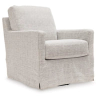 Nenana Next-Gen Nuvella Swivel Glider Accent Chair STONE