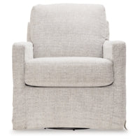 Nenana Next-Gen Nuvella Swivel Glider Accent Chair STONE