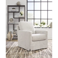 Nenana Next-Gen Nuvella Swivel Glider Accent Chair STONE