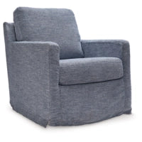 Nenana Next-Gen Nuvella Swivel Glider Accent Chair DENIN