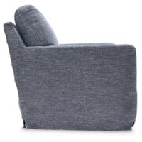 Nenana Next-Gen Nuvella Swivel Glider Accent Chair DENIN