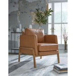 Numund Accent Vinyl Chair CARAMEL
