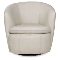 Kierreys Swivel Accent  100% Leather Chair