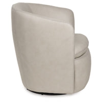 Kierreys Swivel Accent  100% Leather Chair
