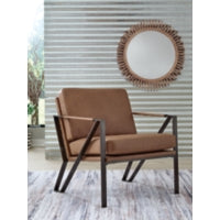 Garronmont Accent 100% Leather Chair CARAMEL