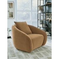 Yahya Swivel Accent Chair CAMEL