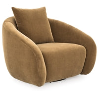 Yahya Swivel Accent Chair CAMEL