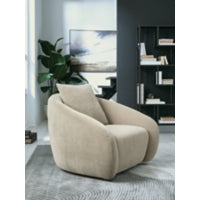 Yahya Swivel Accent Chair PEBBLE