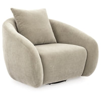 Yahya Swivel Accent Chair PEBBLE