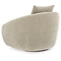 Yahya Swivel Accent Chair PEBBLE