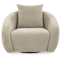 Yahya Swivel Accent Chair PEBBLE