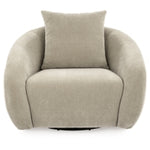 Yahya Swivel Accent Chair PEBBLE
