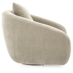 Yahya Swivel Accent Chair PEBBLE