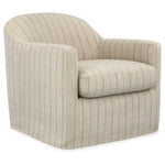 Valwick Swivel Accent Chair CREAM/BROWN
