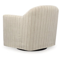 Valwick Swivel Accent Chair CREAM/BROWN