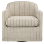 Valwick Swivel Accent Chair CREAM/BROWN