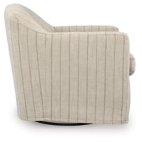 Valwick Swivel Accent Chair CREAM/BROWN