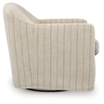 Valwick Swivel Accent Chair CREAM/BROWN