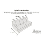 Gardiner Sofa Reversible Chaise PEWTER