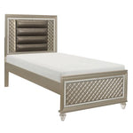 Loudon Twin Bed CHAMPAGNE METALLIC