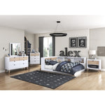 Asker Night Stand WHITE/NATURAL