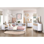 Asker Night Stand WHITE/NATURAL