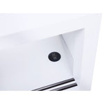 AskerTwin Bookcase Corner Platform Bed WHITE