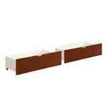 Rowe Twin/Twin Bed with Storage Boxes DARK CHERRY