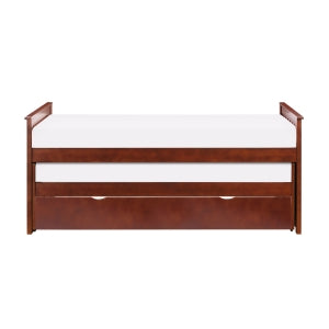 Rowe Twin/Twin Bed with Twin Trundle DARK CHERRY