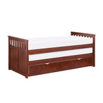 Rowe Twin/Twin Bed with Twin Trundle DARK CHERRY
