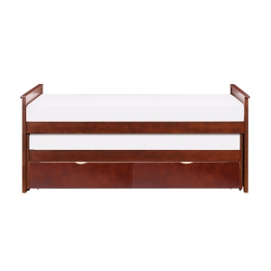 Rowe Twin/Twin Bed with Storage Boxes DARK CHERRY