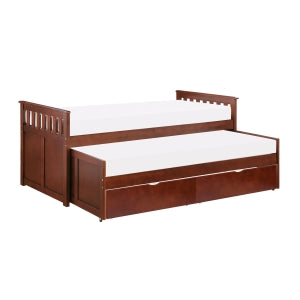 Rowe Twin/Twin Bed with Storage Boxes DARK CHERRY