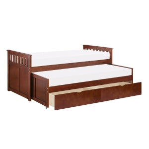Rowe Twin/Twin Bed with Storage Boxes DARK CHERRY