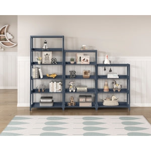 Sloane 67" High Bookcase NAVY BLUE