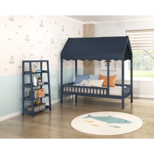 Sloane Cottage Twin Platform Bed NAVY BLUE