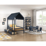Sloane 67" High Bookcase NAVY BLUE