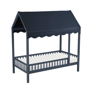 Sloane Cottage Twin Platform Bed NAVY BLUE